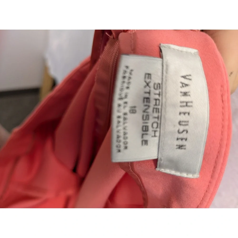 Van Heusen Stretch Coral Pink‎ Pencil Skirt Womens Size 18 Career Casual
